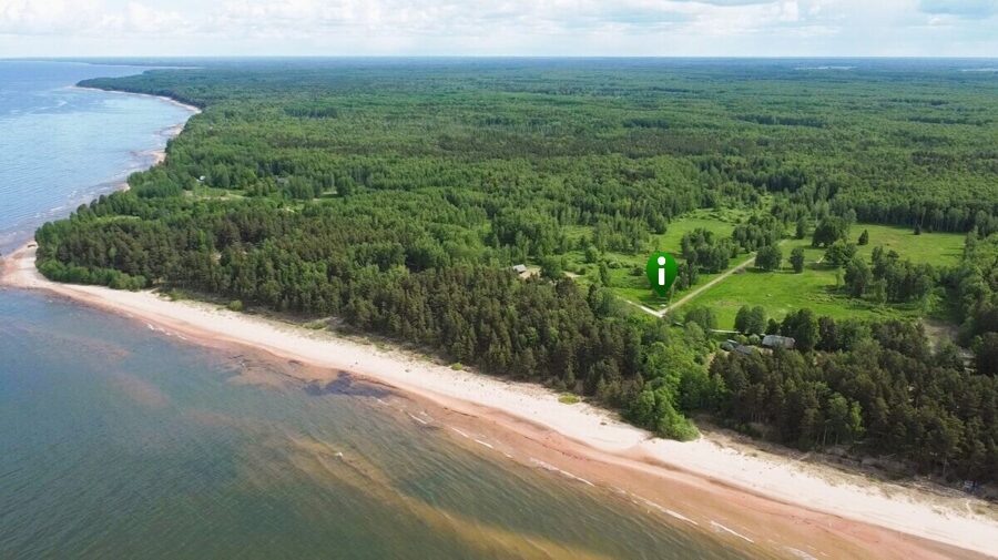 Land 150m from the sea coastline - 10.6 hectares in the Vidzeme seaside with an approved residential house construction project
