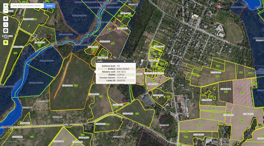 12,48 hectares farmland in Vaidava parish "Lejas Vaidavas"