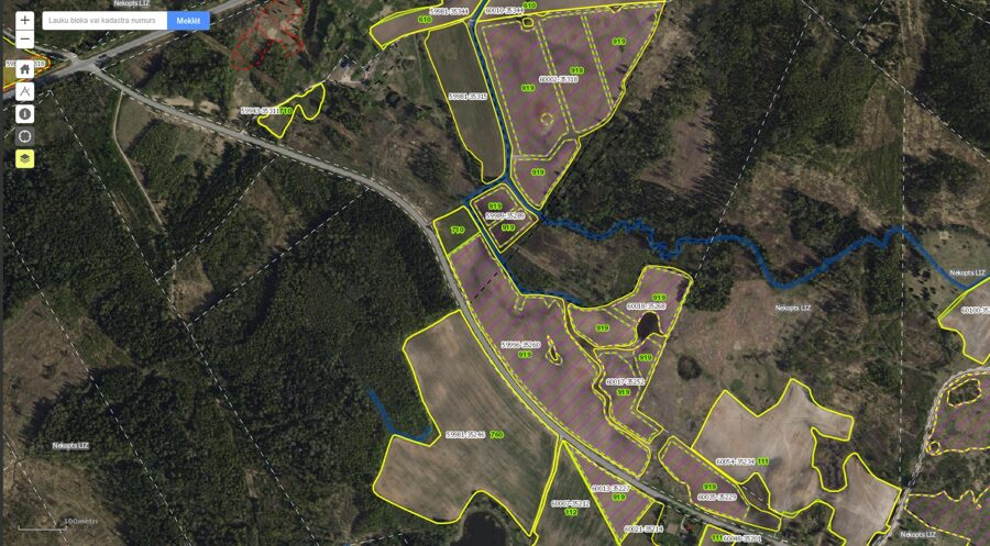 29,5 hectares farmland, Rauna parish, by the Rauna-Drusti highway, including 21,46 hectares of organic sea buckthorn plantations, "Zeģi" and "Jaunmieriņi"